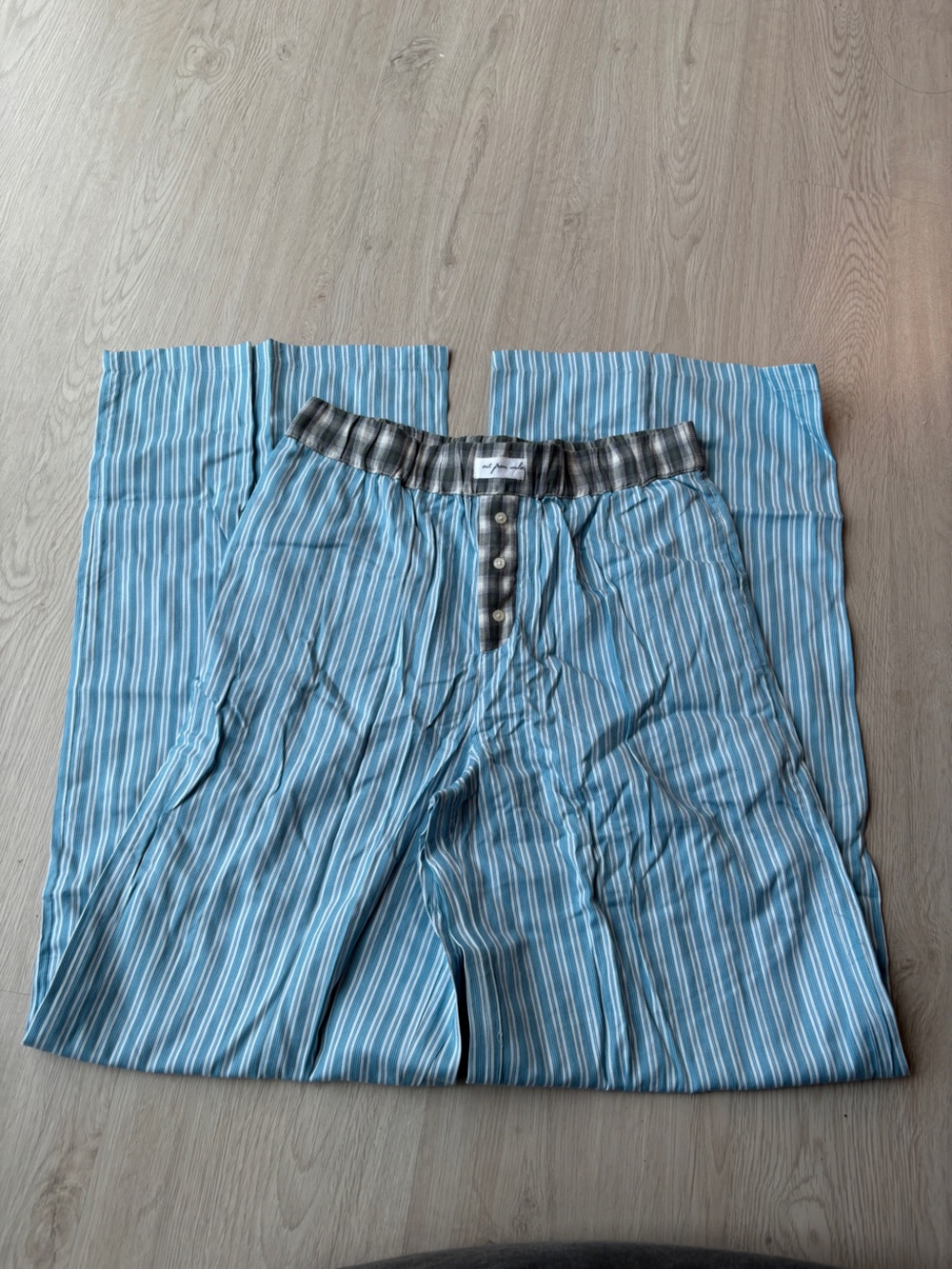 Urban Outfitters Blue & White Striped Pajama Pants